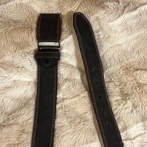 Martin Dingman Men’s Black Suede Belt, 40